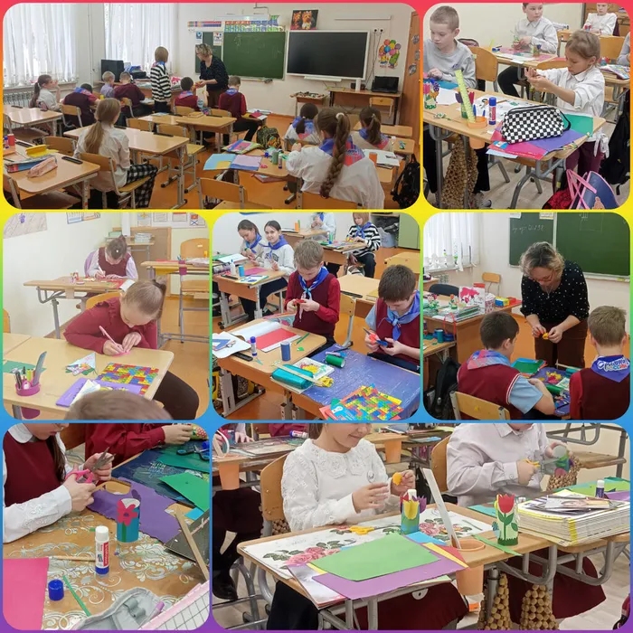 Мастер-класс «Мамочке подарок приготовлю я...»  в Библиотеке п. Черемухово