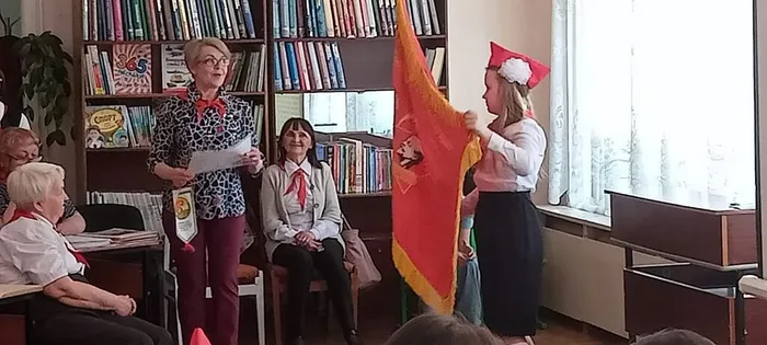 Пионерский слет "Большая перемена" в библиотеке п. Черемухово