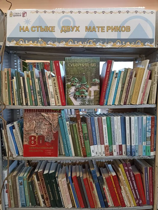 Книжная выставка "На стыке двух материков"