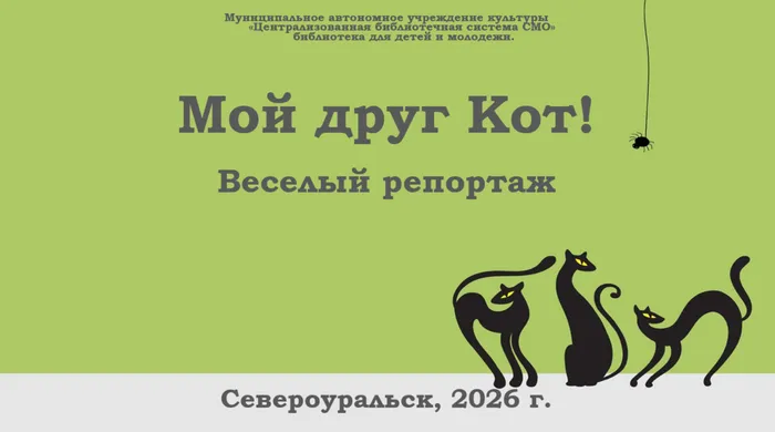 веселый репортаж от Библиотеки для детей и молодежи Мой друг Кот!