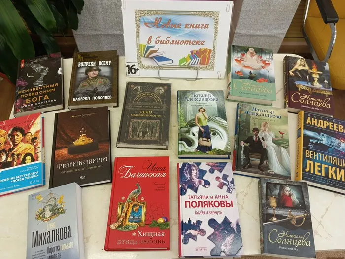 Выставка - знакомство «Новые книги в библиотеке». Библилотека п. Третий Северный