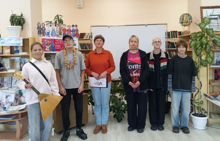 Интерактивная игра «Символы России» в библиотеке семейного чтения п. Калья