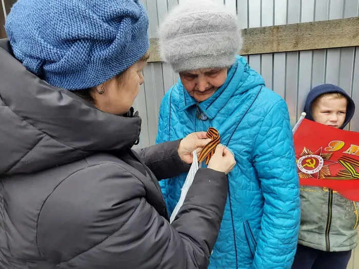 Акция «Георгиевская лента» празднику Победы в посёлке Сосьва