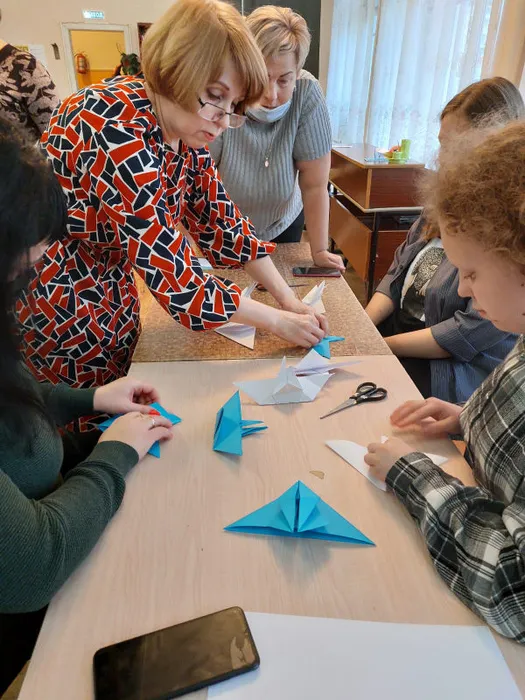 мастерим венок из журавлей.JPG