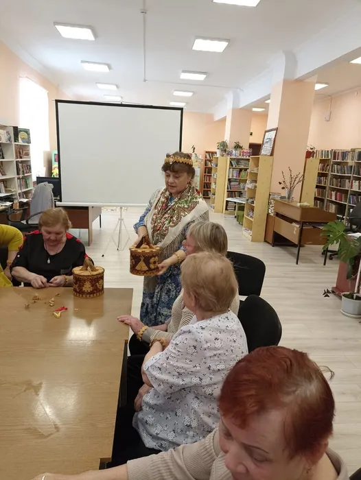 Час эко-творчества «Белая сказка родной земли» в Библиотеке семейного чтения п. Калья