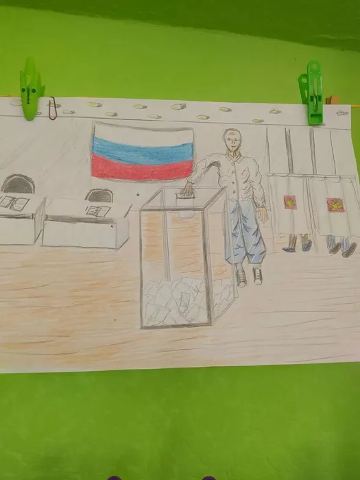 Конкурс детских рисунков «Выборы глазами детей: сегодня рисуем, а завтра голосуем!» в библиотеках Североуральского муниципального округа