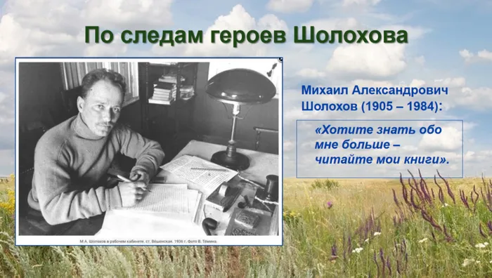 Литературно - кинематографический вечер «По следам героев Шолохова» в библиотеке п. Черемухово