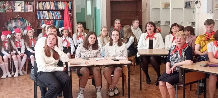 Пионерский слет "Большая перемена" в библиотеке п. Черемухово